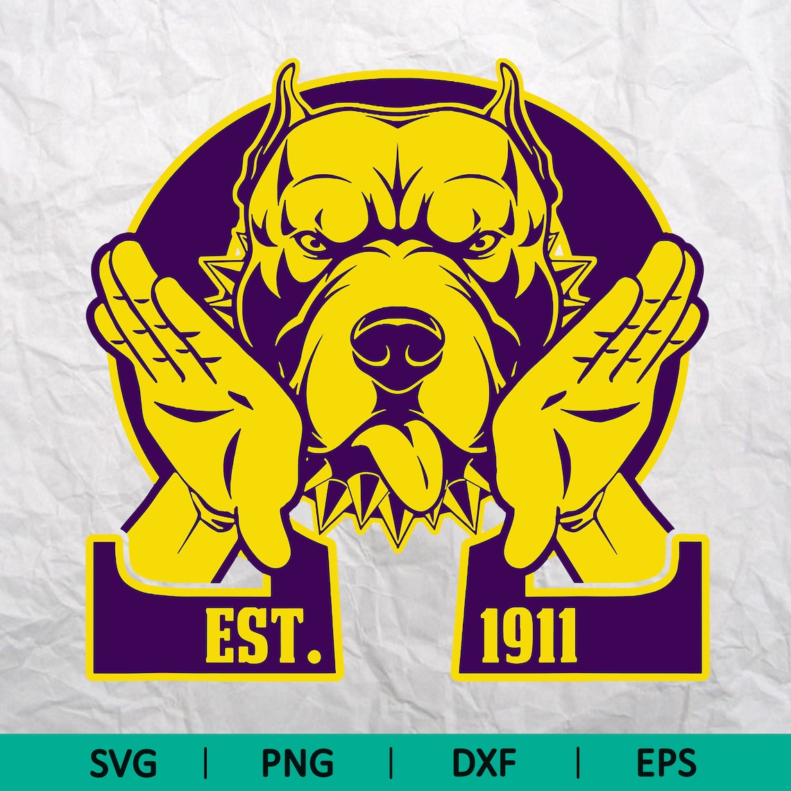 Black Fraternity Omega 1911 Bulldog Hand Sign Psi Purple Phi - Etsy