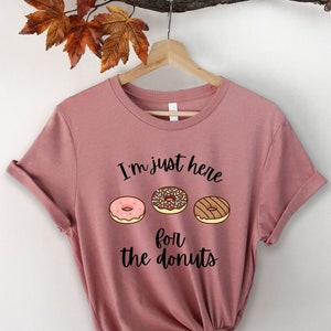 Donut Shirt, Donut Tshirt, Powered By Donuts, Funny Donut Gifts, Donut Lover Gifts, Funny Donut Shirt, Donut Addict,Donut Themed Gifts,Donut