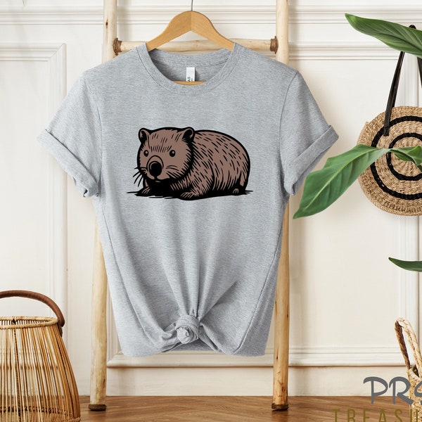 Wombat Shirt/Hoodie, Wombat Liebhaber Shirt, Wombat Geschenk, Retro Wombat Shirt, Australische Tiere T-Shirt, Schrullige Geschenk für Tierliebhaber, Wombat T-shirt