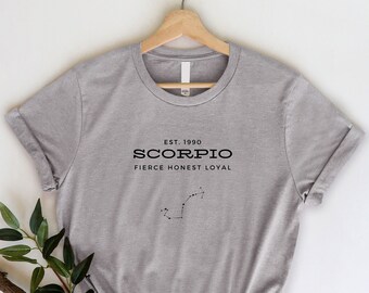 Personalized Scorpio Shirt, Scorpio Zodiac Shirt, Scorpio Birthday Gift, Scorpio Horoscope Shirt, Gift For Scorpio, Scorpio T-shirt, Scorpio