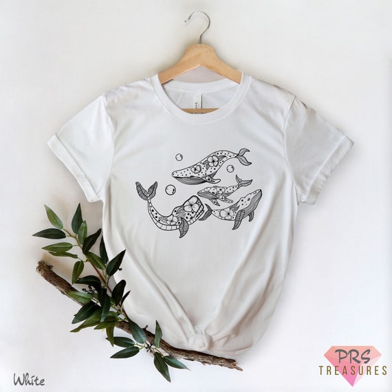 Camisa de vaina de ballena camisa de ballena camiseta de ballena