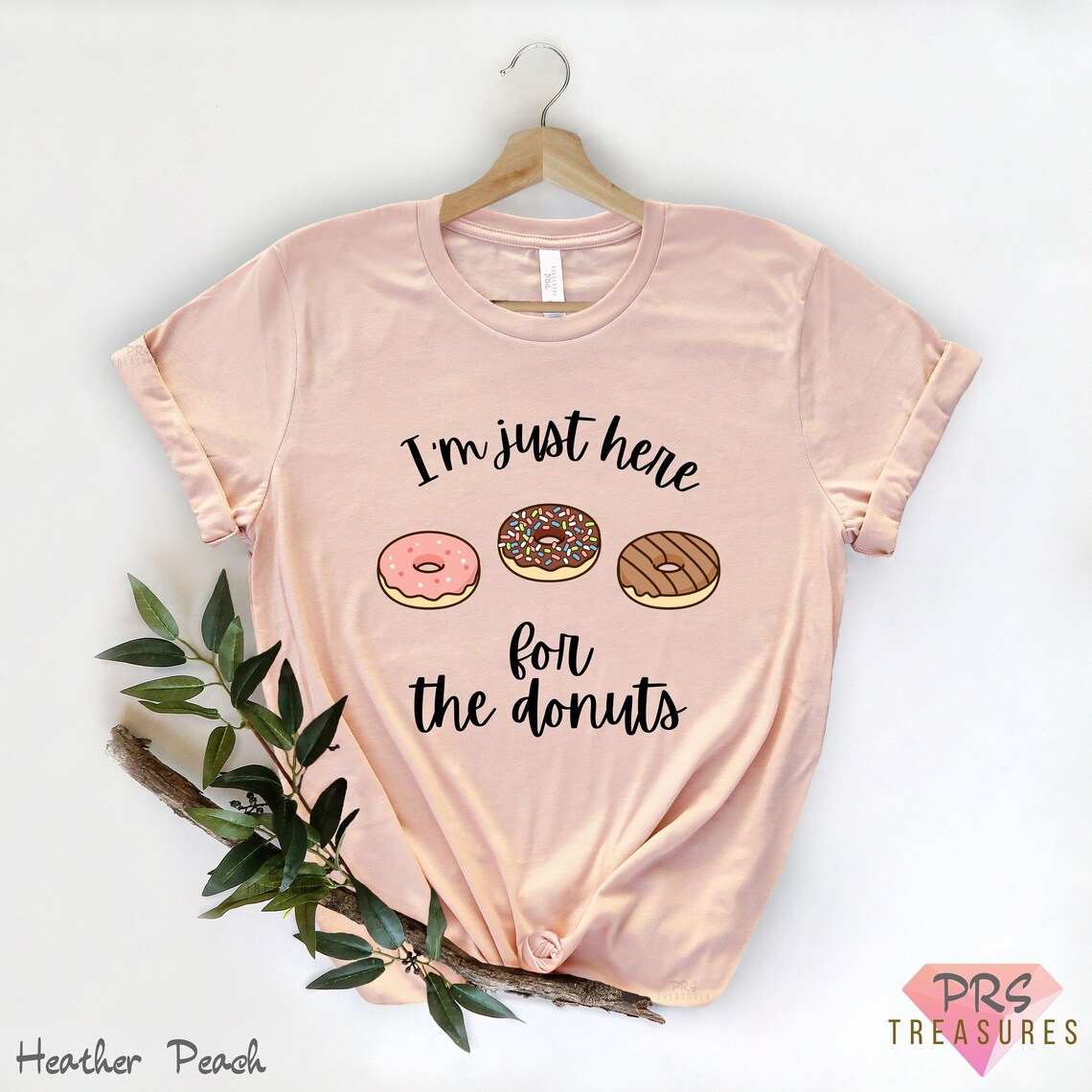 Donut Shirt Donut Tshirt Powered by Donuts Funny Donut Etsy