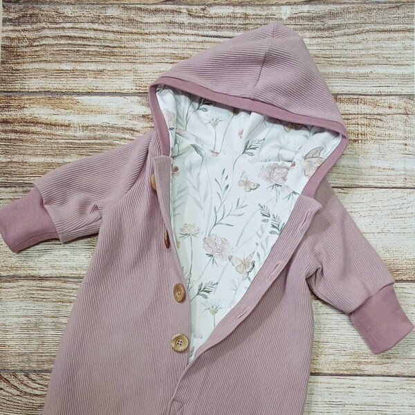 Overall Jumpsuit Outdoor Baby Kleinkind altrosa