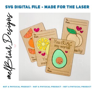 DIGITAL Valentine's Day Card File: Fruit - Four Versions - Kids Valentine Card - Coloring Card