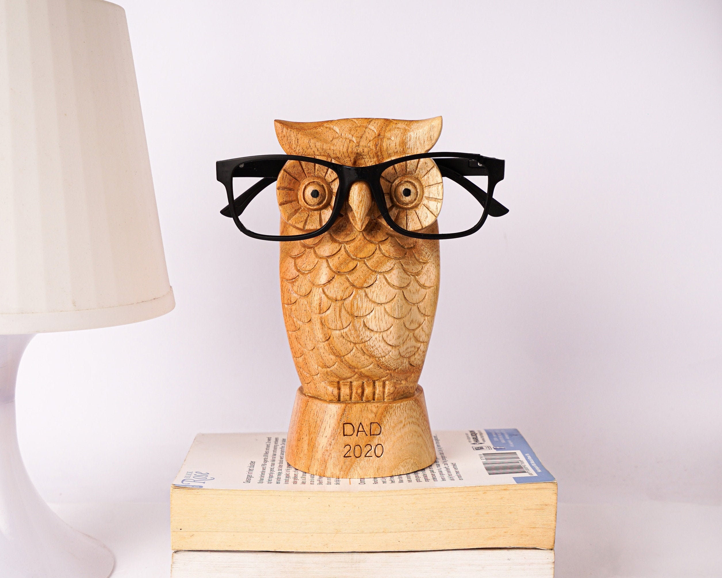 houten vogel sculptuur zonnebril organisator verjaardag houtsnijwerk Uil brillen staan gepersonaliseerd glazen houder decor Accessoires Zonnebrillen & Eyewear Brillenstandaarden 