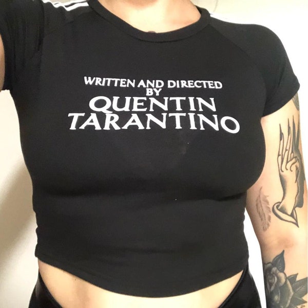 Geschrieben und gerichtet von Quentin Tarantino T-shirt, Black, UK Verkäufer, BNWT