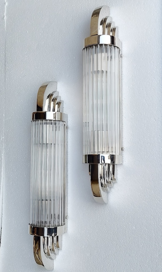 Pair of Art Deco Style Sconces Pair of Art Deco Style Sconces