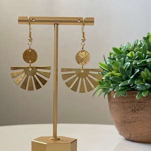 Brass Statement Earrings