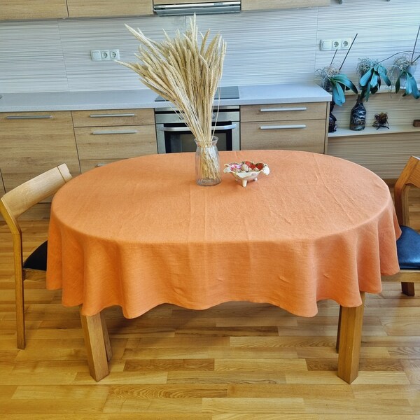 Oval Tablecloth 52x70 Etsy