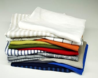 Serviettes en lin lavées, serviette en lin naturel, linge de table de mariage, serviettes en tissu blanc, serviettes biologiques, serviettes en tissu beige