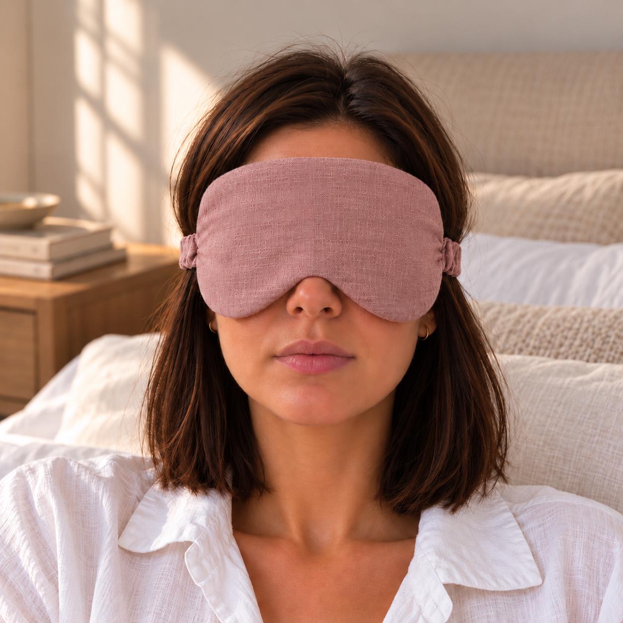 MONGLEER ピンクアイマスク Pink Ruffle Eye Mask - Etsy