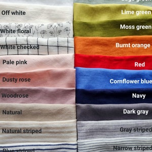 Sage green linen table cloth, image 9