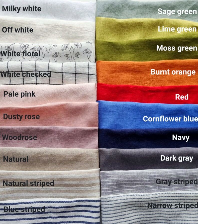 Sage green linen table cloth, image 9