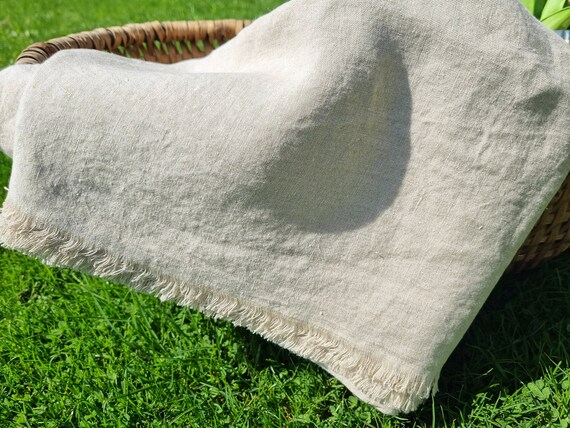 Large Picnic Blanket Picnic Rug Linen Beach Blanket Outdoor Throw Backyard Rug Camping Mat Orange Outdoor Mat Big Beach Throw Etsy Canada