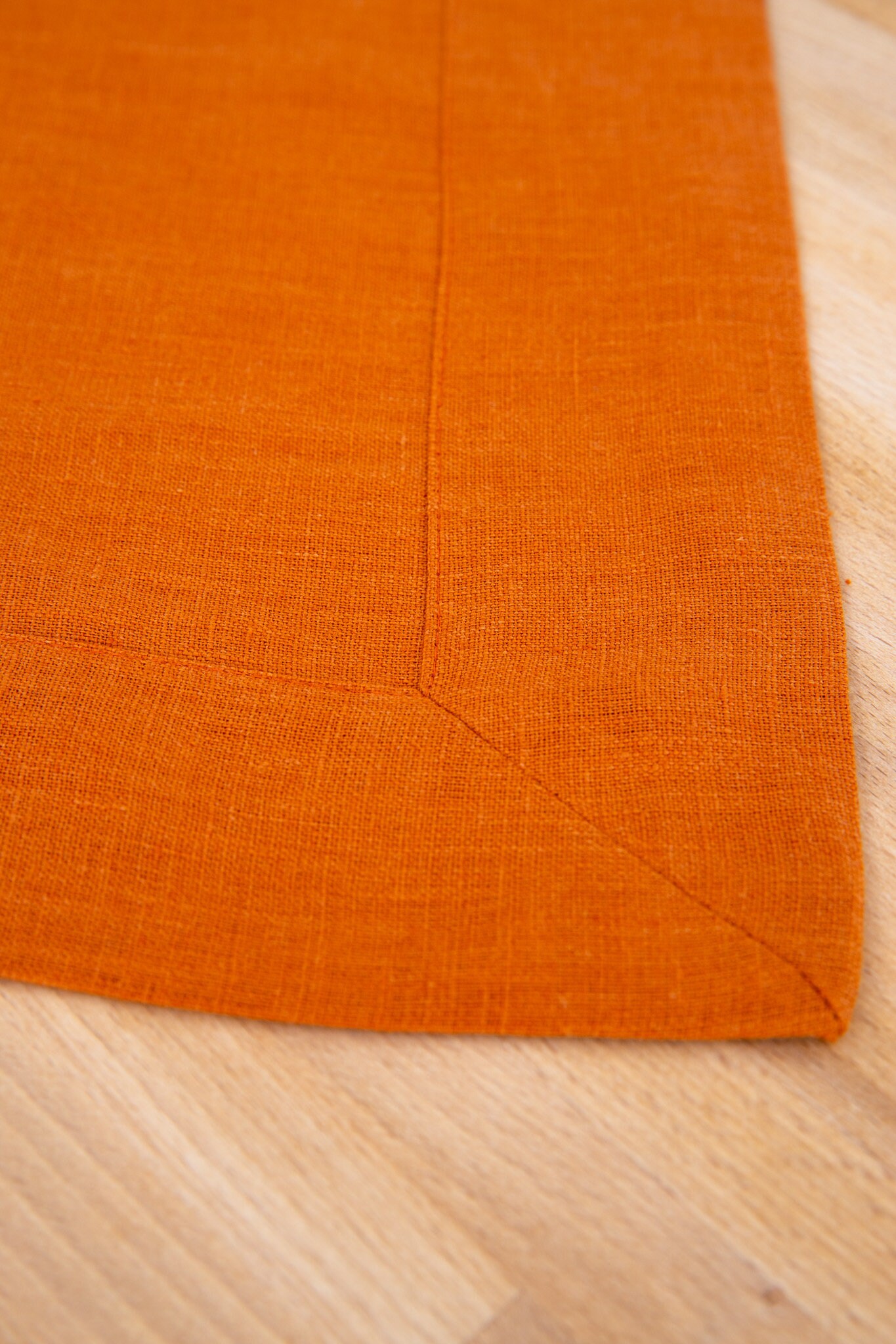 Burnt Orange Linen Tablecloth Terracotta Tablecloth Small Etsy UK