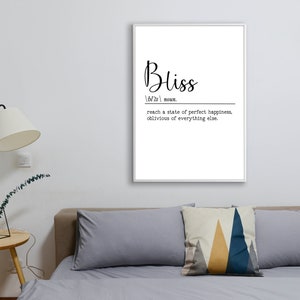 Bliss Wall Art Home Décor SVG Print