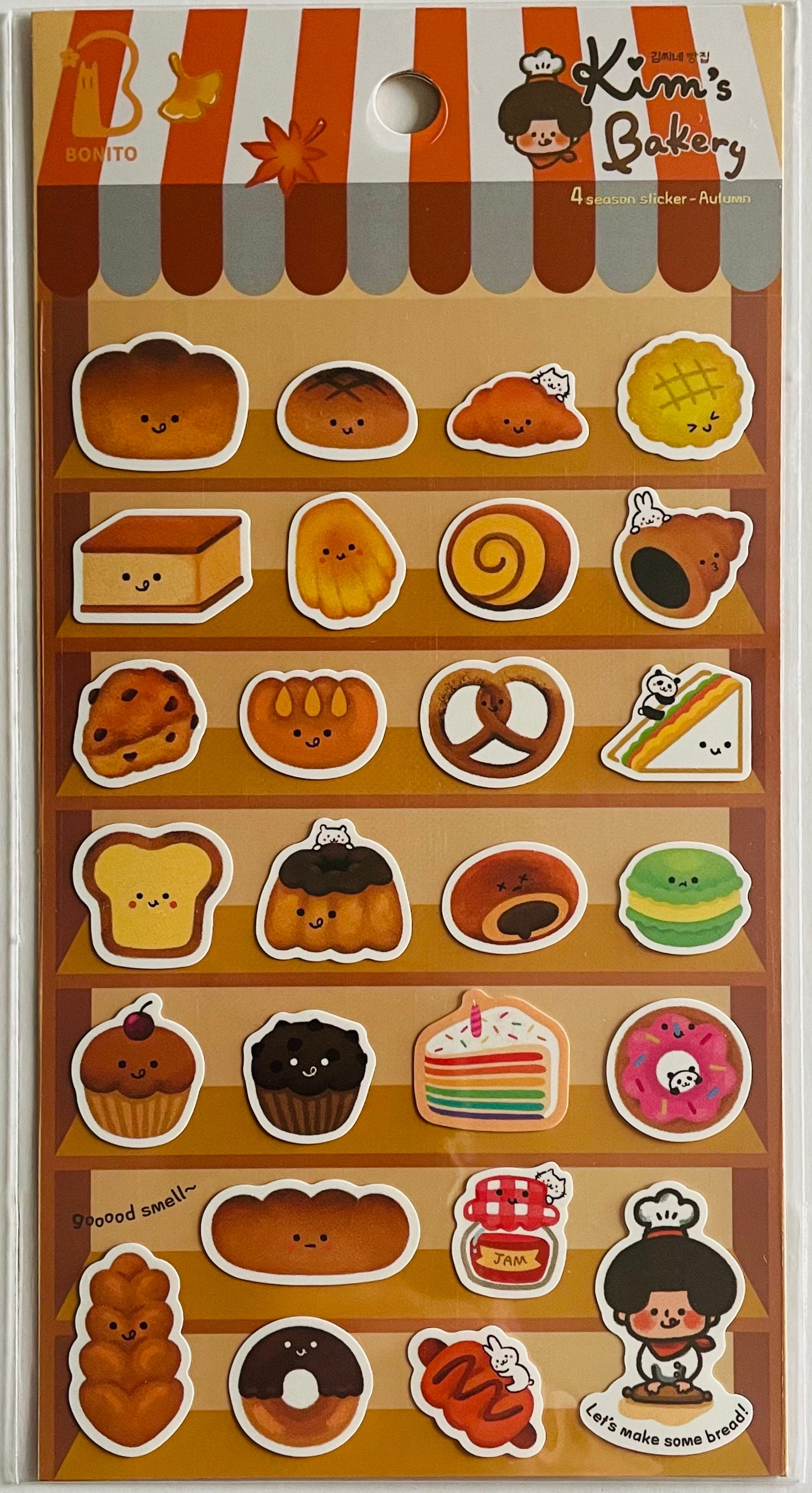 Bonito Patisserie/bread/coffee/dessert/bakery Stickers, B6006, Planner  Stickers, Journal Stickers, Scrapbook Stickers 