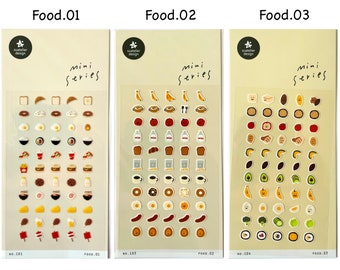 Suatelier Food Stickers, Planner Stickers, Index Sticker, Deco Stickers, Cute Stickers, Scrapbook Stickers, Journal Stickers, Month Stickers