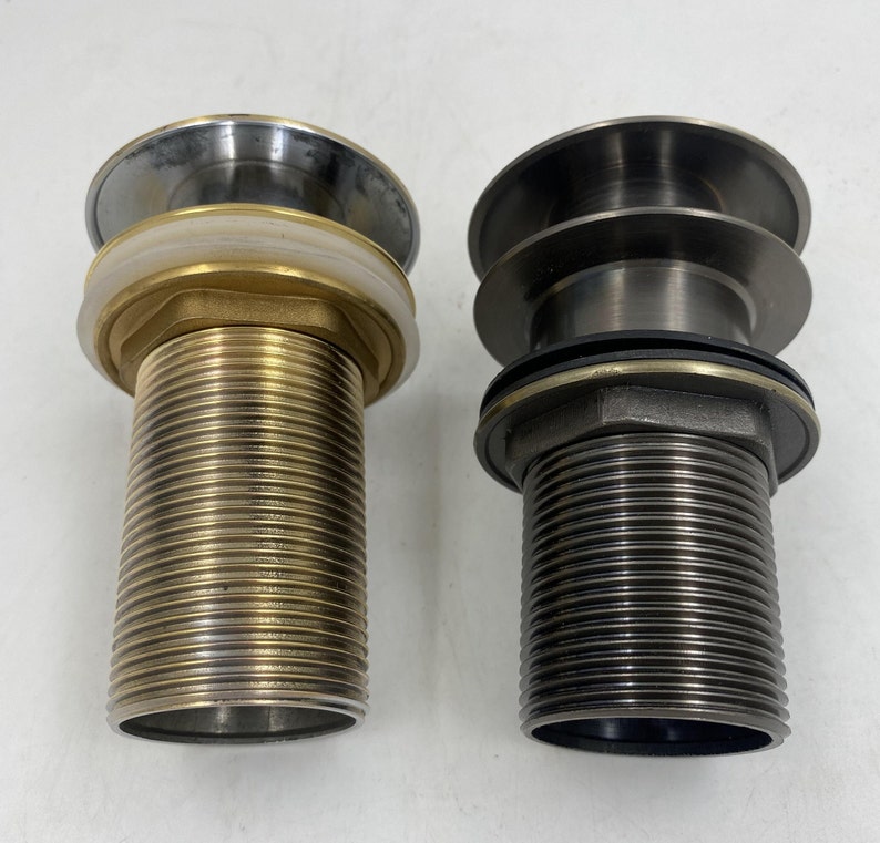 Solid Brass Drain, Push up Button, Pop up Drain, Vessel Sink Drain Etsy