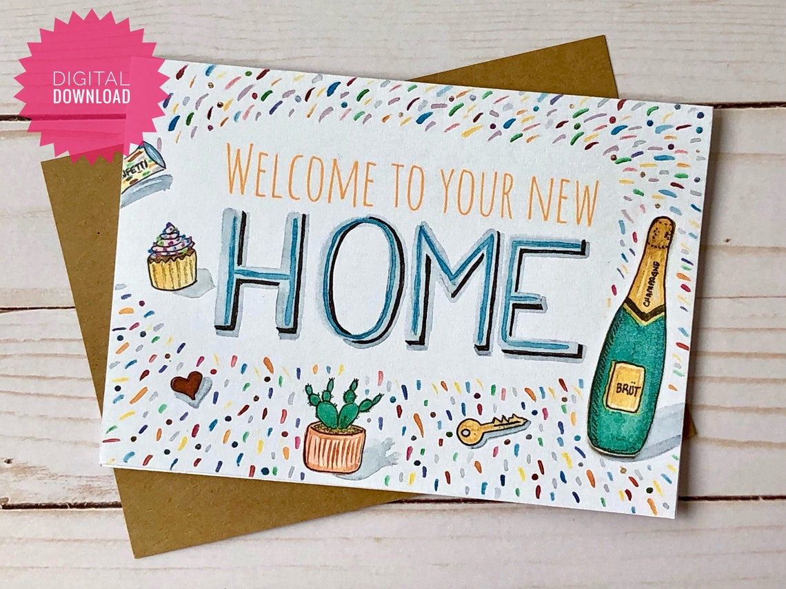 to your new home card printable Etsy