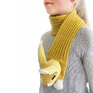 RABBIT SCARF yellow