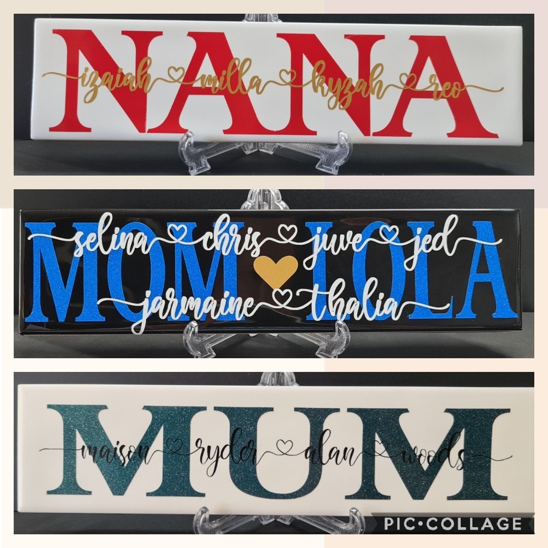 Ceramic Name Tile Etsy