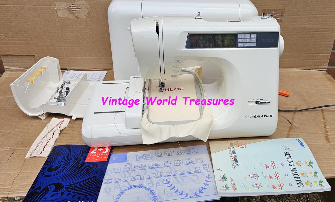 Brother Super Galaxie II Model 895 Embroidery Sewing Machine With
