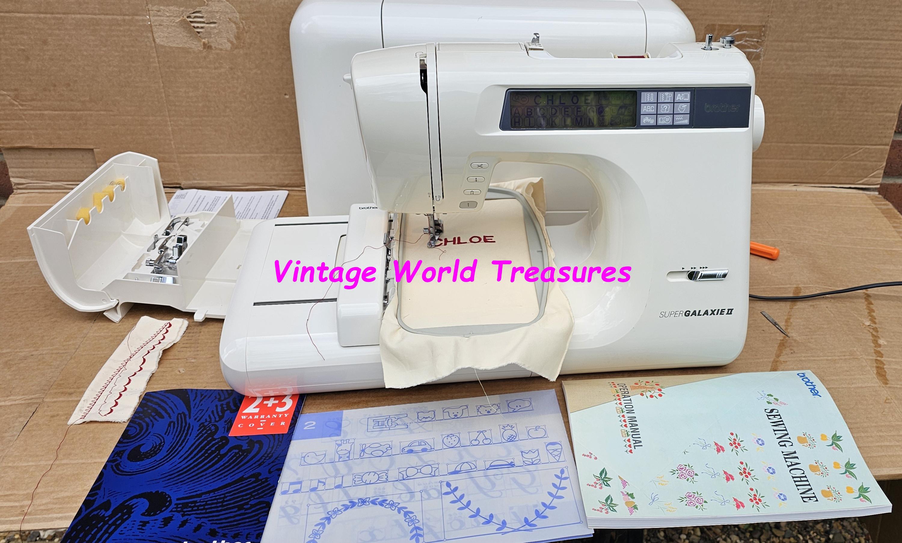 Brother Super Galaxie II Model 895 Embroidery Sewing Machine With