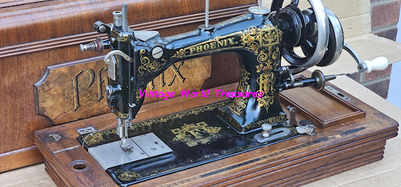 Antique Phoenix Lockstitch Sewing Machine From Baer & Rempel in