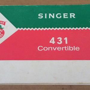 Singer 431 Convertible Sewing Machine Instruction Manual