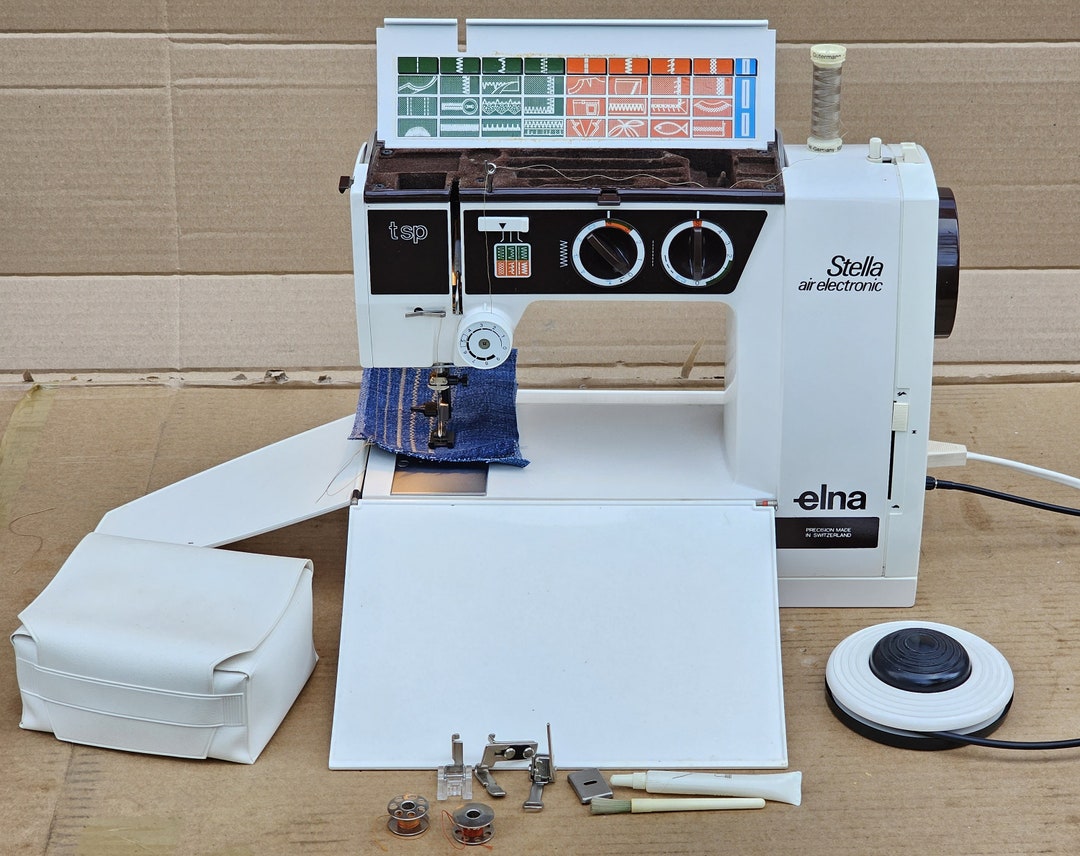 Elna Stella Air Electronic TSP Sewing Machine With Accessories Etsy
