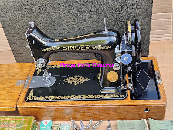 シンガー 99K ヴィンテージ電動ミシン ケースと付属品付き - Etsy 日本