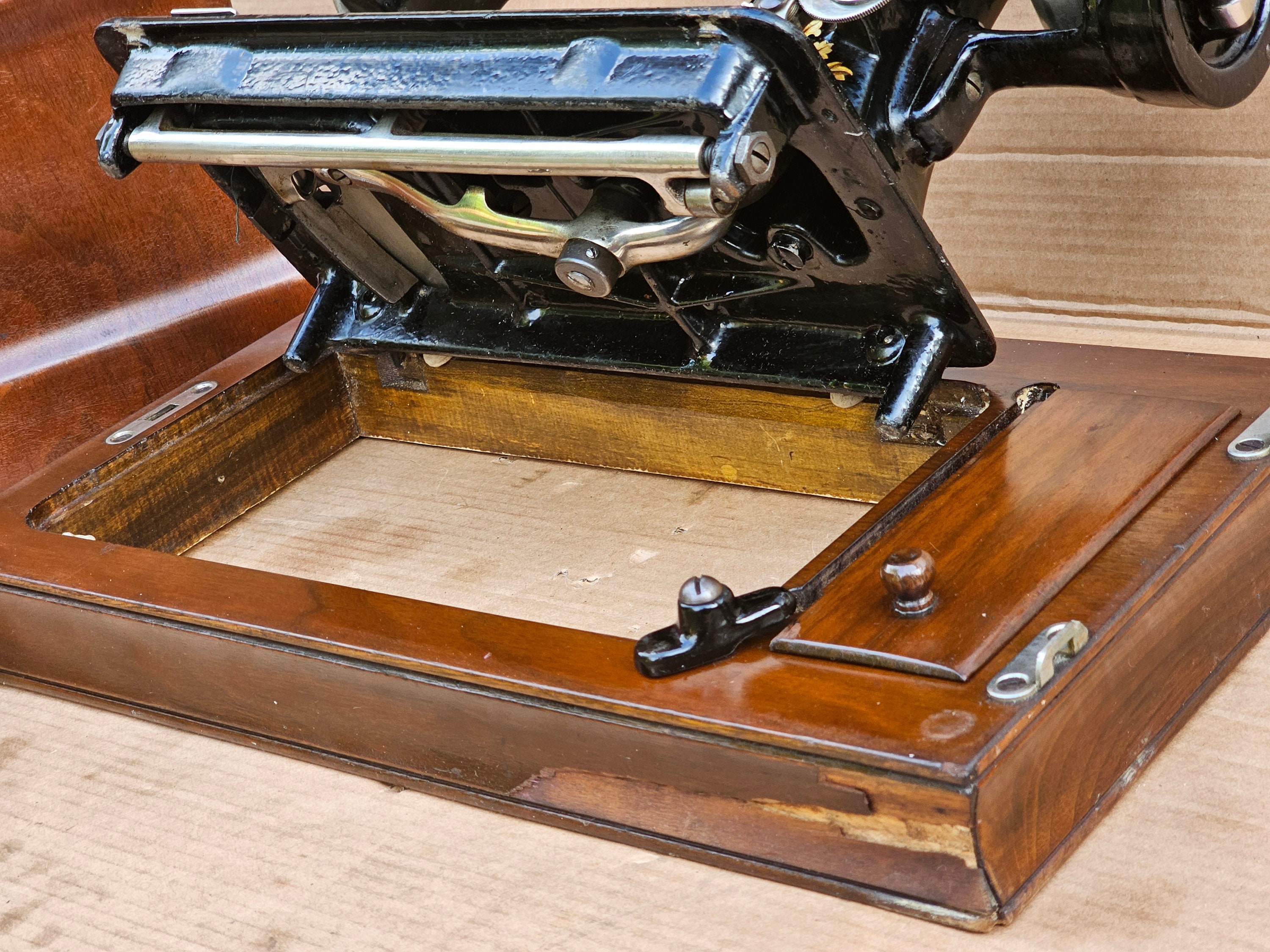 Rusby Hand Crank Vintage Sewing Machine With Instruction Manual Etsy