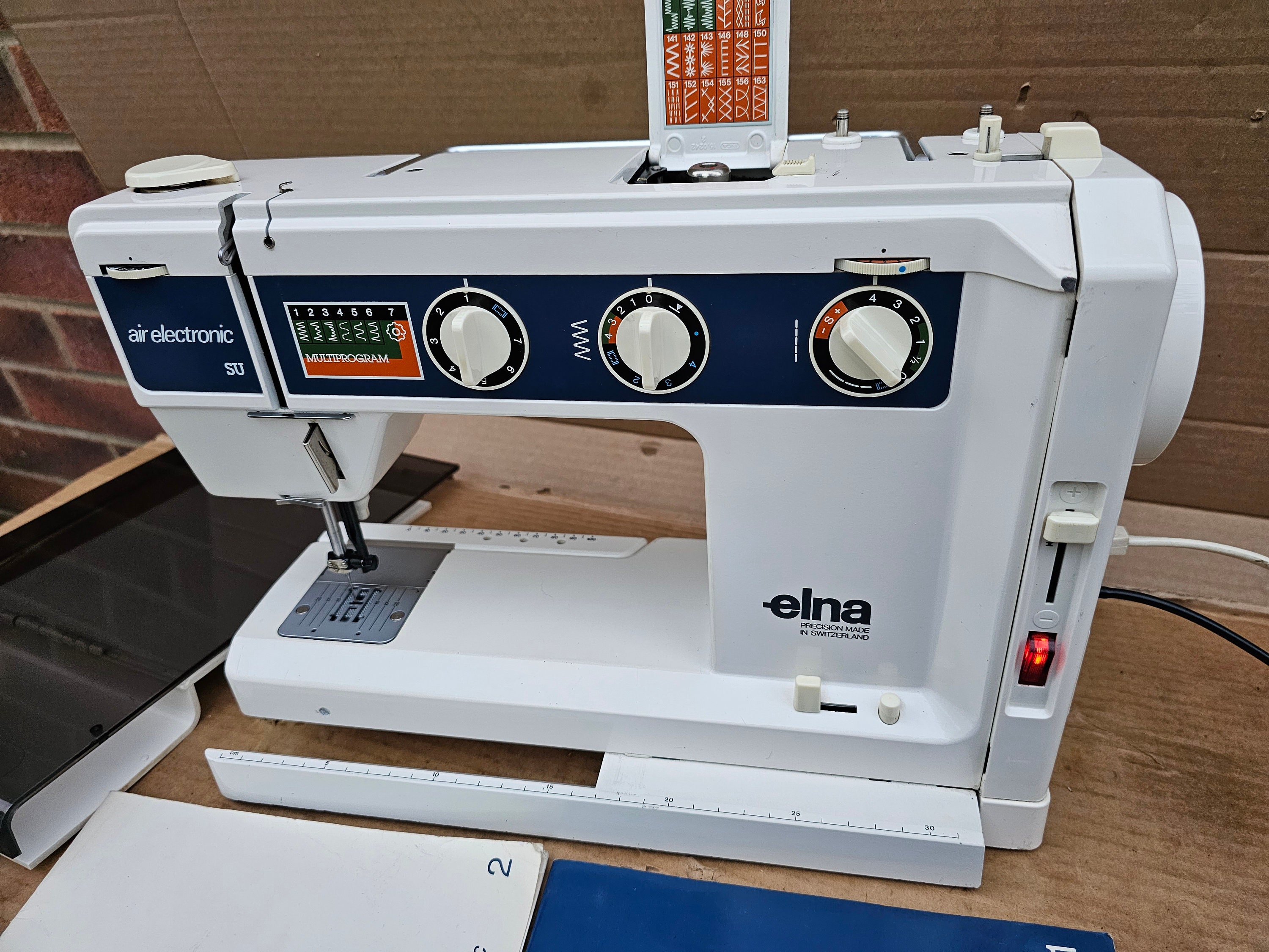 Elna SU Air Electronic Sewing Machine With Case Cover Etsy
