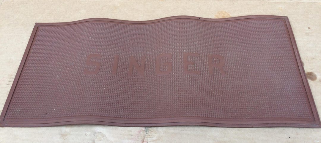 Singer Sewing Mat Singer Sewing Machine Brown Rubber Mat - Etsy