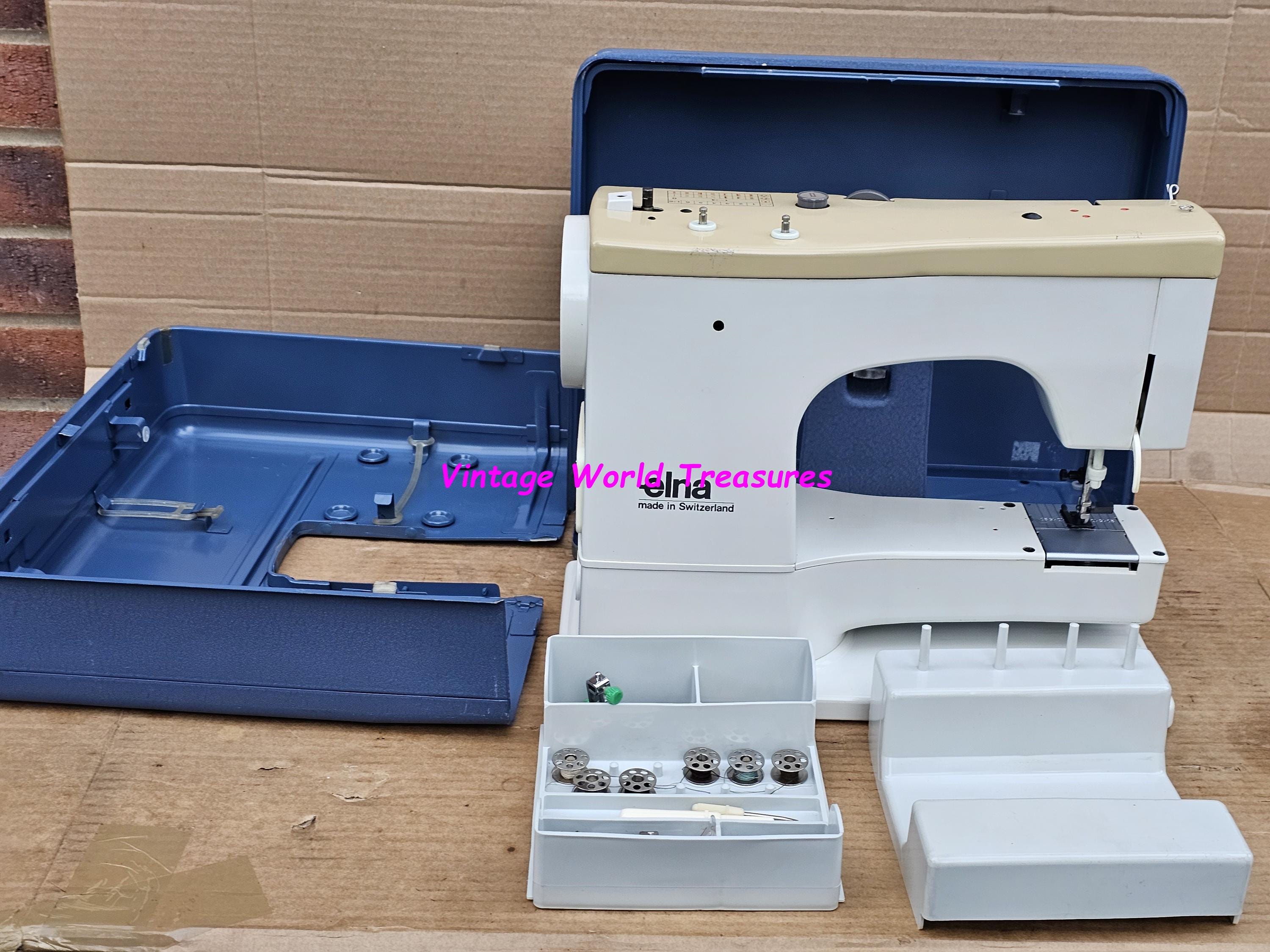 Elna TSP Vintage Sewing Machine With Accessories and Case. - Etsy