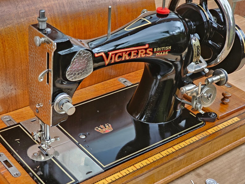 Vickers Handcrank Vintage Sewing Machine Etsy