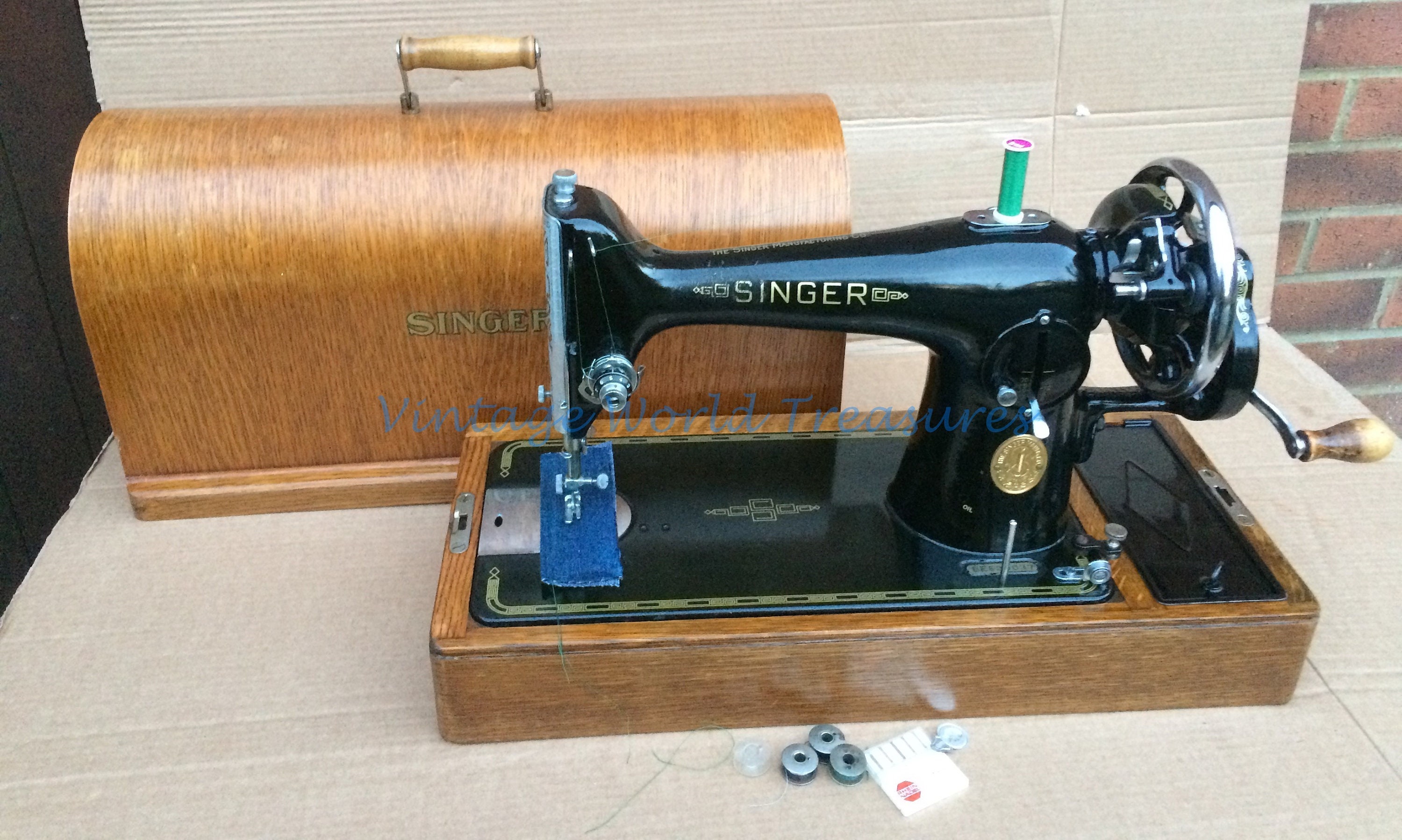 Singer Sewhandy Toy Sewing Machine Needles, Copy of Instructions and Spool  Felts for Singer 20-10 Rectangular Base-no MACHINE INCLUDED 