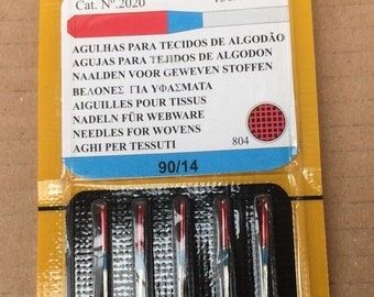 Singer Sewing Machine Needles 15 x 1, Size 90/14 (5 Count)