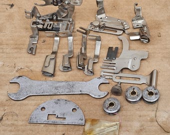 Singer fiddle base improved family Sewing Machine Attachments: Low Shank,