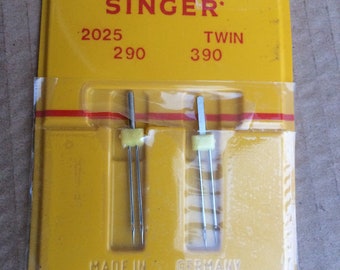 Singer 2025 Sewing Machine Twin Needles: 90/14, 2.9mm & 3.9mm Gap