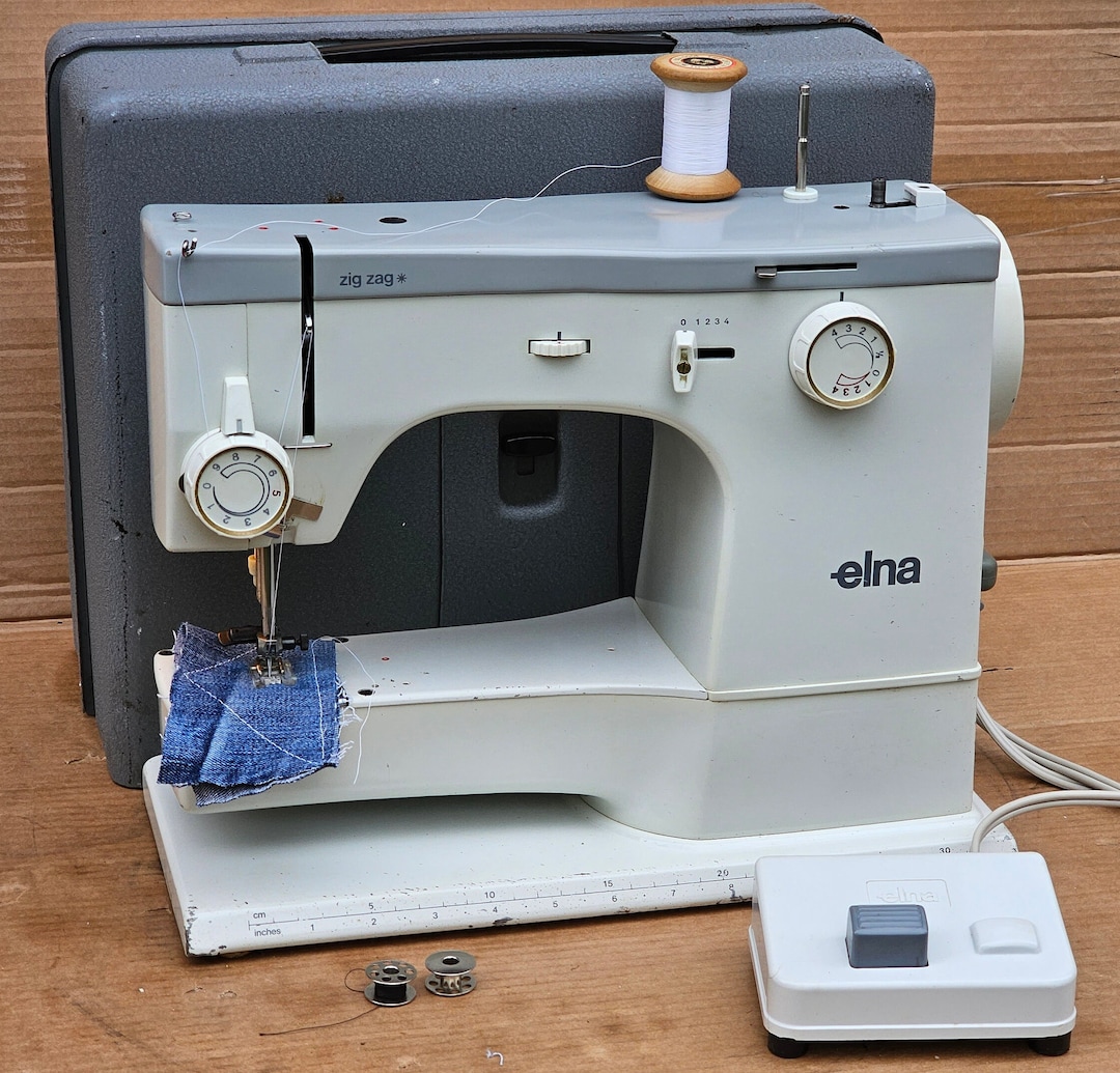 Elna Zig Zag Vintage Sewing Machine. Etsy