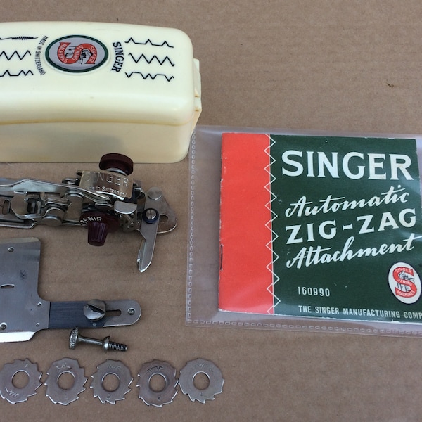 Vintage Singer Sewing Machine - Swiss Zizagger Walking Foot Attachment 160990