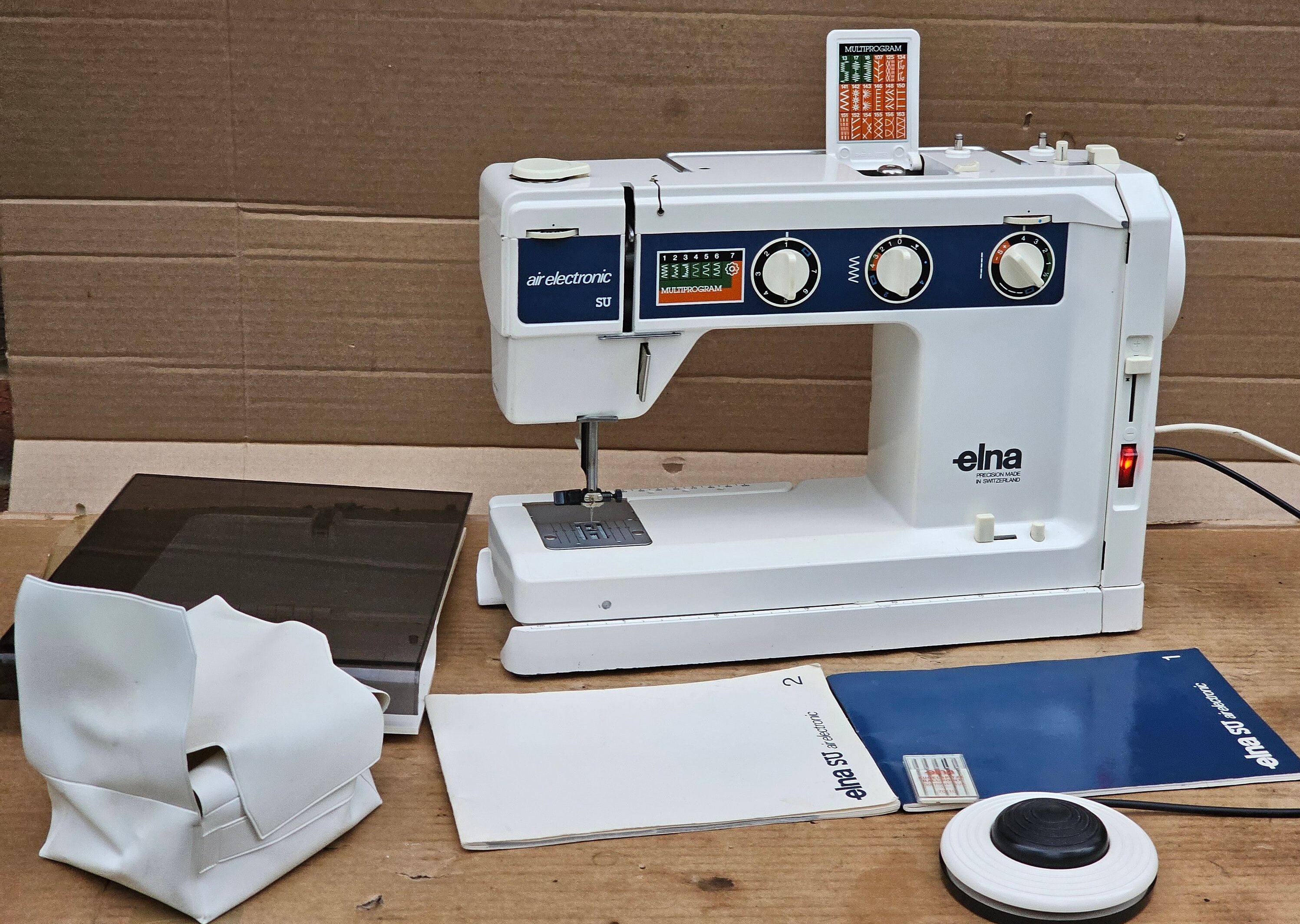 Elna SU Air Electronic Sewing Machine With Case Cover Etsy