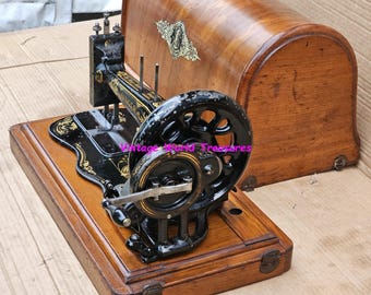 国産品 Singer Etsy - C1889 Machine Sewing Crank Hand Base Fiddle 12K その他