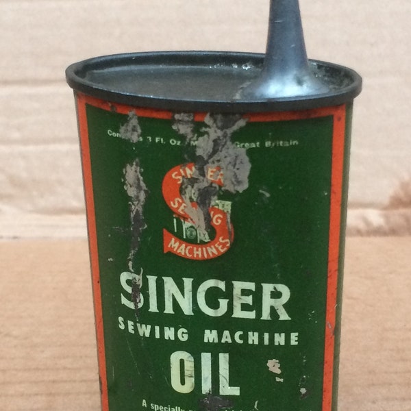Singer Sewing Machine Oil Bottle Etsy