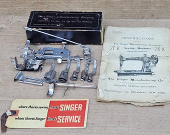 Accessorio per macchina da cucire Singer VS/Accessori e manuale di istruzioni Singer 27, 28K