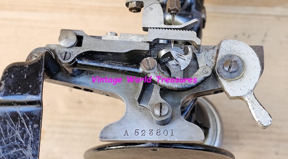 French antique gilet stitch processing ① Antique Willcox Gibbs Chain-stitch Sewing Machine - Etsy