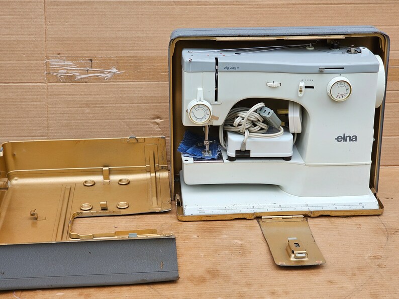 Elna Zig Zag Vintage Sewing Machine. Etsy