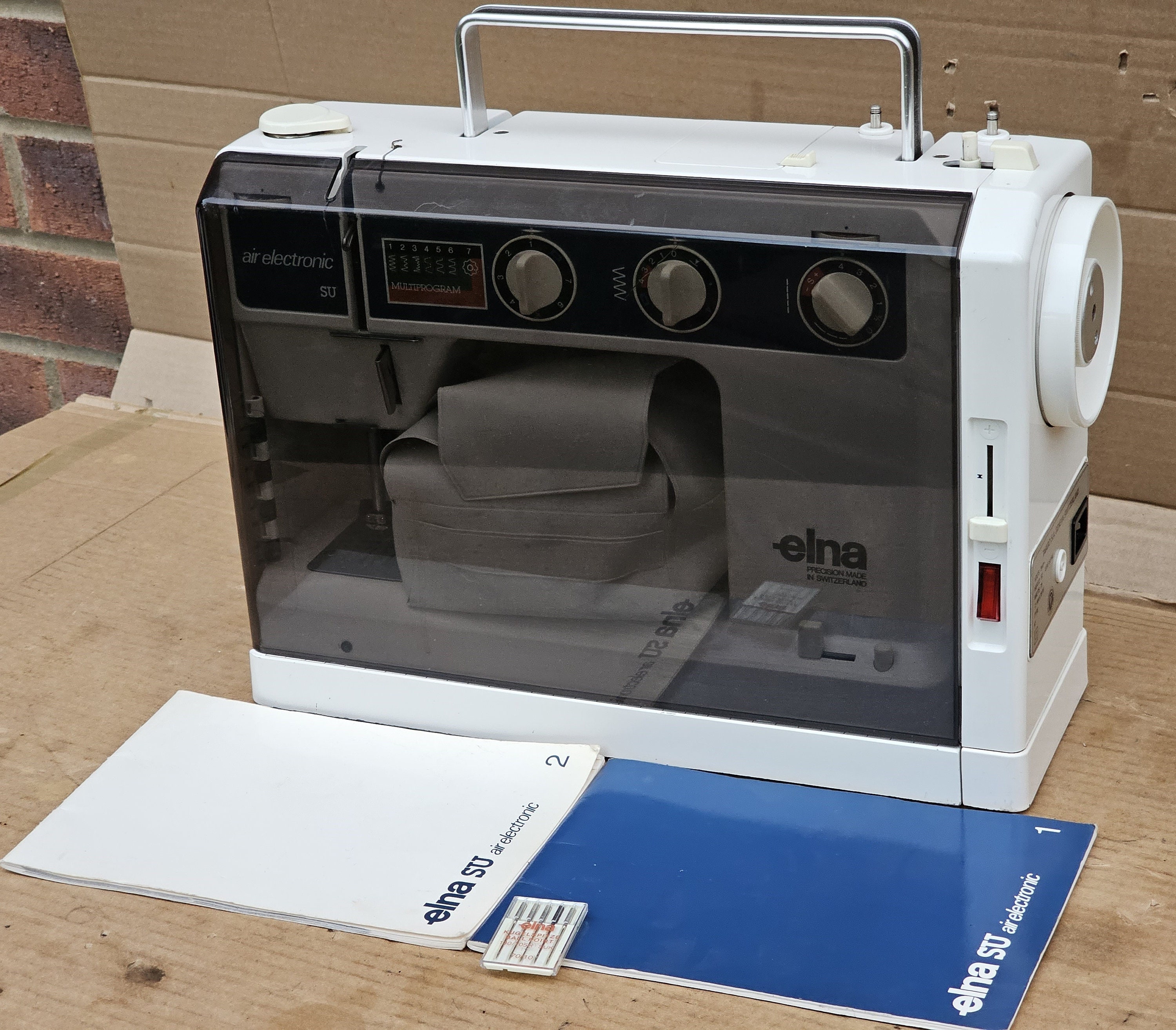 Elna SU Air Electronic Sewing Machine With Case Cover Etsy